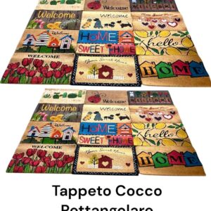 ZERBINO COCCO STAMPATO 40X60 RETTANGOLARE RENEE LEGRAND