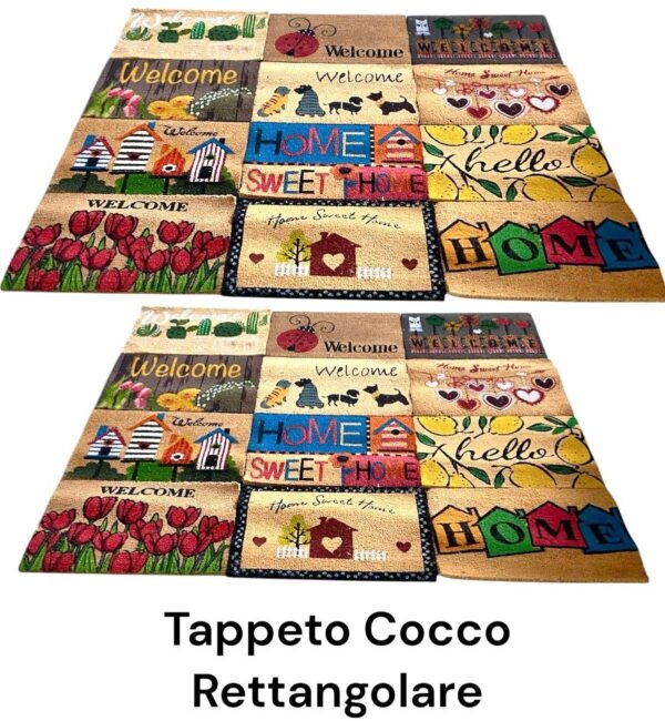ZERBINO COCCO STAMPATO 40X60 RETTANGOLARE RENEE LEGRAND