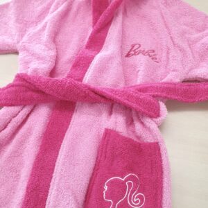 Accappatoio Spugna Ricamato Barbie Hermet
