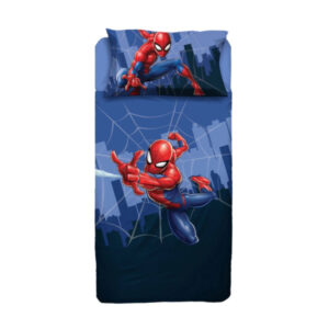 Completo Lenzuola Singolo in Cotone Spiderman Hermet