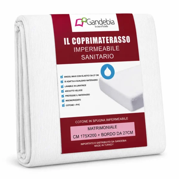 Coprimaterasso Impermeabile Sanitario Terry Matrimoniale Gandebia