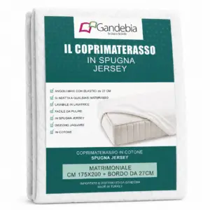 Coprimaterasso Spugna Jersey Matrimoniale Gandebia