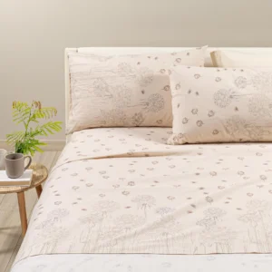 Completo Lenzuola Matrimoniale country chic in Cotone Caleffi