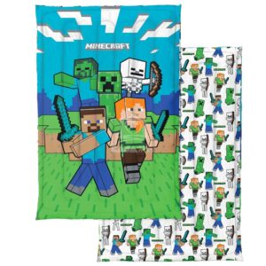 Trapuntino Piazzato Minecraft Singolo 160X260 Novia