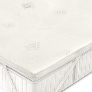 Topper Singolo Bed Memory Foam Aloe Vera cm 80X190X4 - Arrotolato Borsa tnt Cilindrica -Soffim