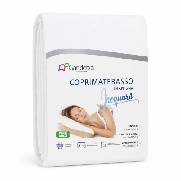 Coprimaterasso Spugna Jacquard Matrimoniale Gandebia