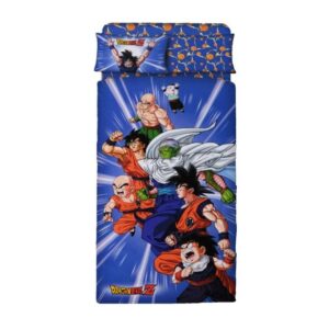 COMPLETO LENZUOLO PIAZZA  E MEZZA DRAGONBALL 180X280
