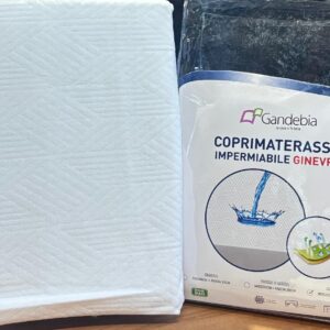 COPRIMATERASSO IMPERMEABILE GINEVRA IN SPUGNA JACQUARD MATRIMONIALE