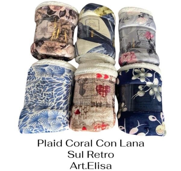 PLAID AGNELLATO STAMPATO ELISA 160X210 SINGOLO RENEE LEGRAND