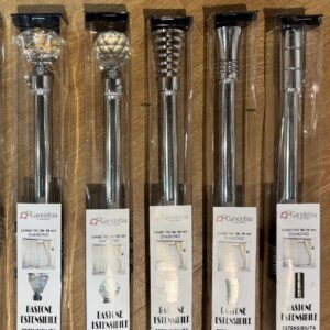 BASTONE ESTENSIBILE 120X210CM ACCIAIO GANDEBIA LINEA DIAMOND