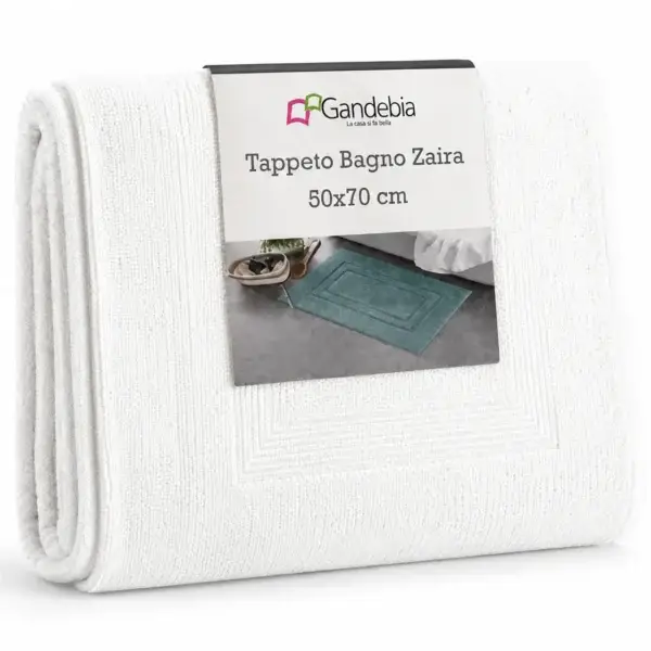 TAPPETO BAGNO ZAIRA TINTA UNITA 50X70 GANDEBIA